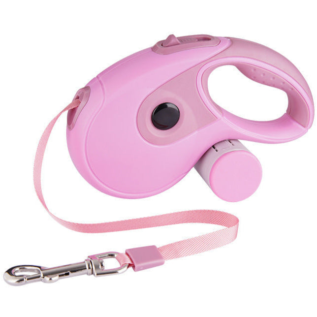 Swift Leash - Retractable Reflective Nylon Dog Leash | Poop Bag Dispenser