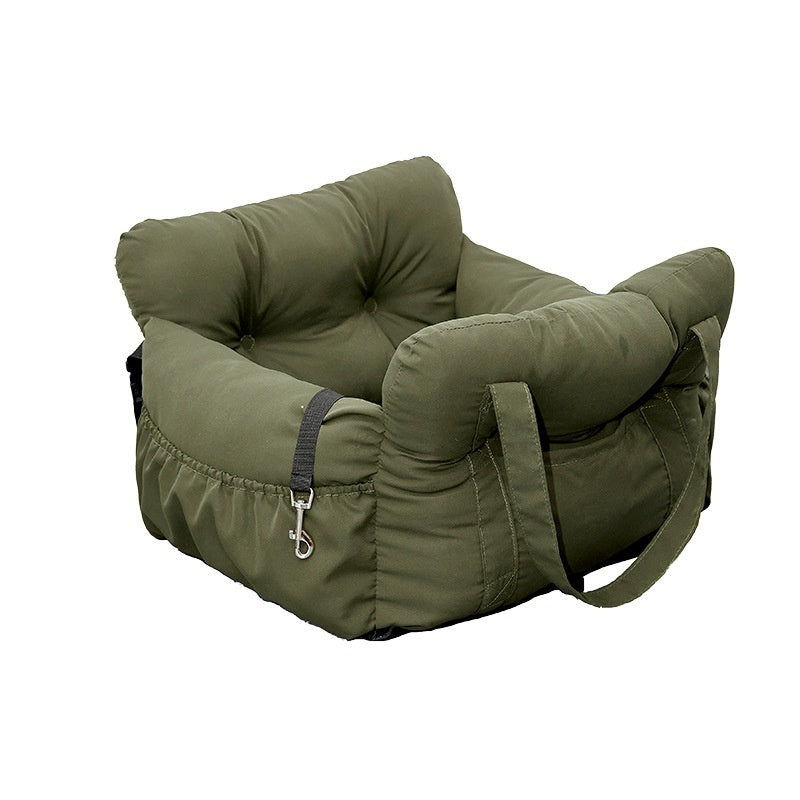 Cozy Ride - Multifunctional Pet Car Bed | Washable & Warm