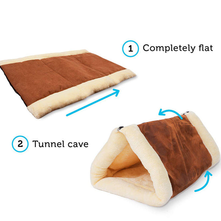 Purr Nest - 2 in 1 Warm Cat Bed & Tunnel with Heating
