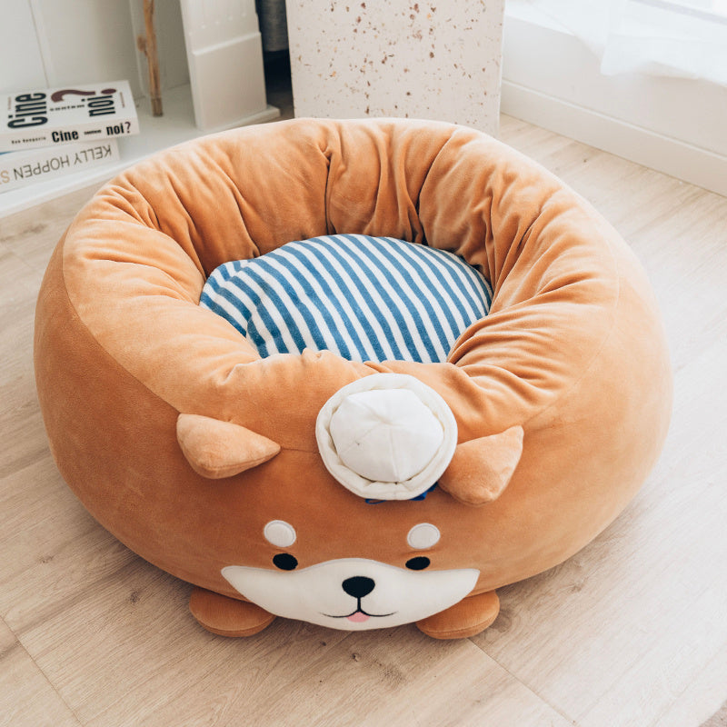 Snuggle Bed - Plush Dog Bed for Small & Medium Dogs
