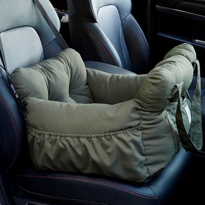 Cozy Ride - Multifunctional Pet Car Bed | Washable & Warm