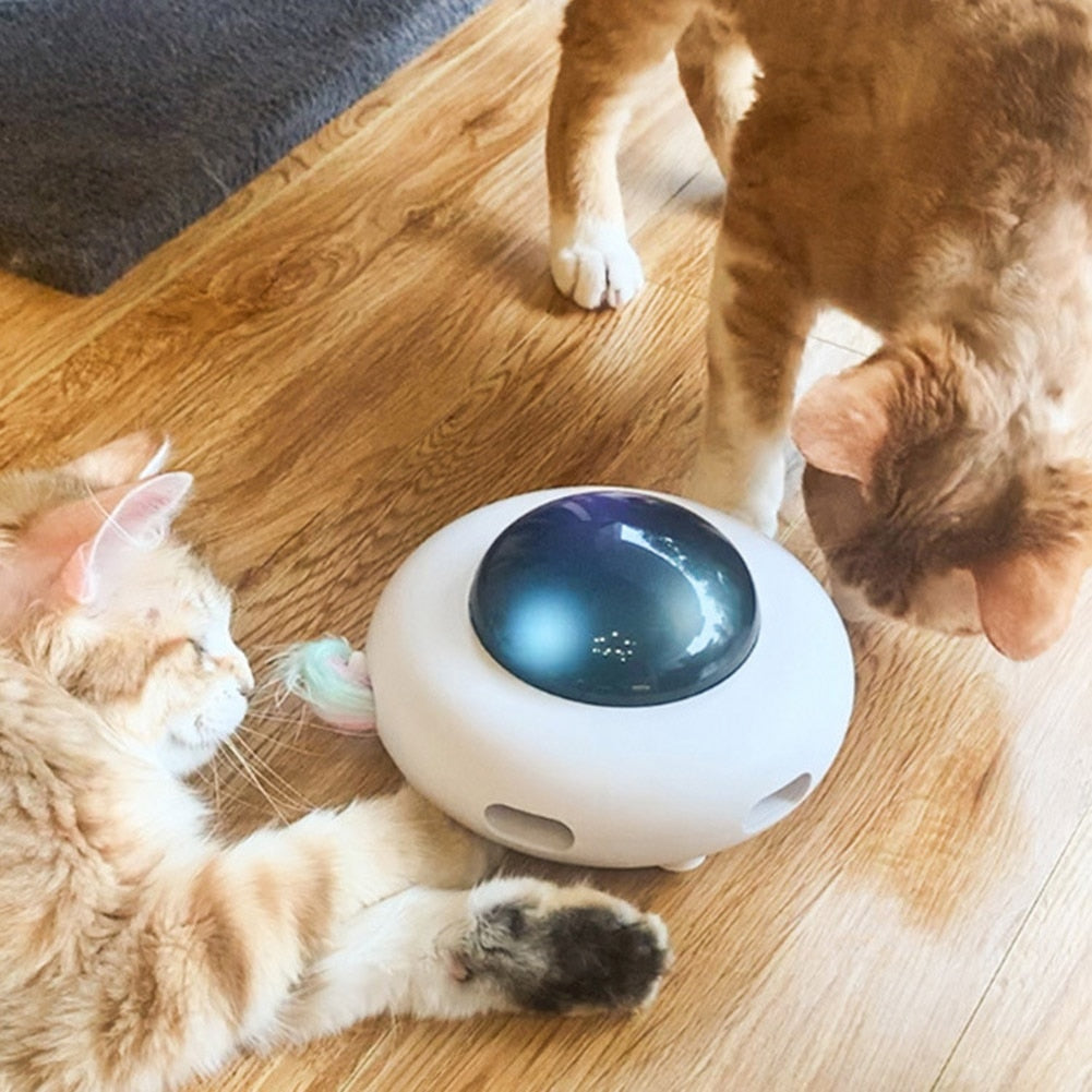 Feather Whirl - Automatic 360° Rotating Cat Toy | Interactive Toy
