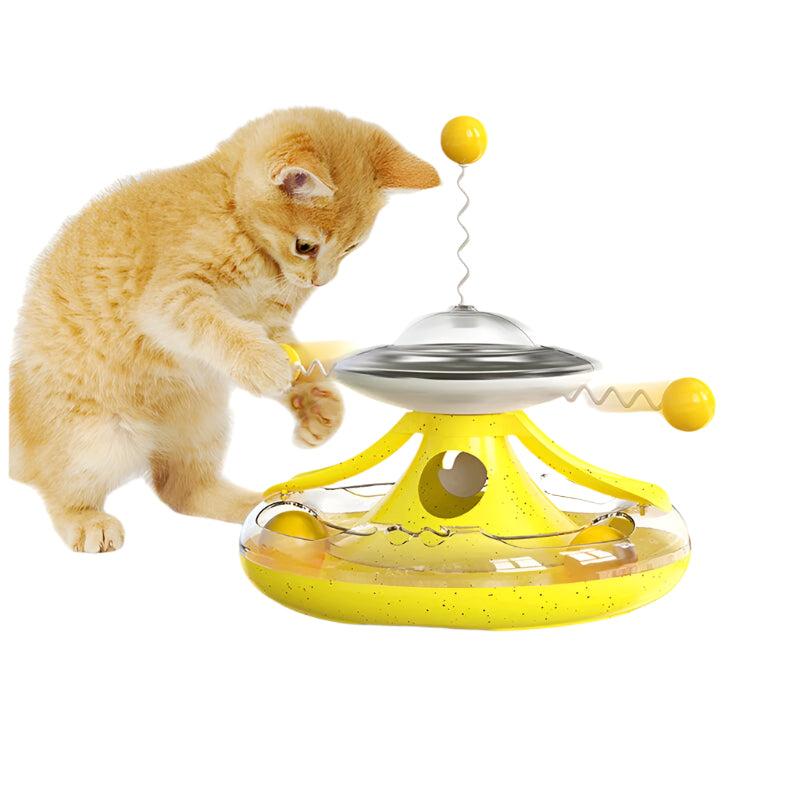 Whirl Feast – Interactive Puzzle Feeder Toy for Cats | Slow Feeding Toy