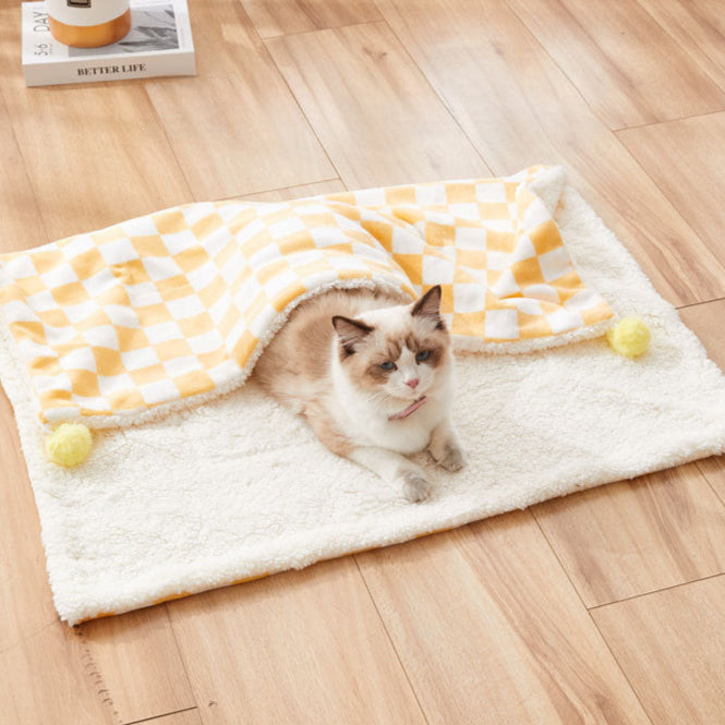 Cozy Mat - Plush Cat & Dog Bed for Deep Sleep