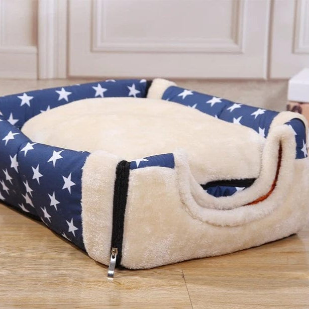 Cuddle Cave - 2 in 1 Cozy Pet Bed for Dogs & Cats