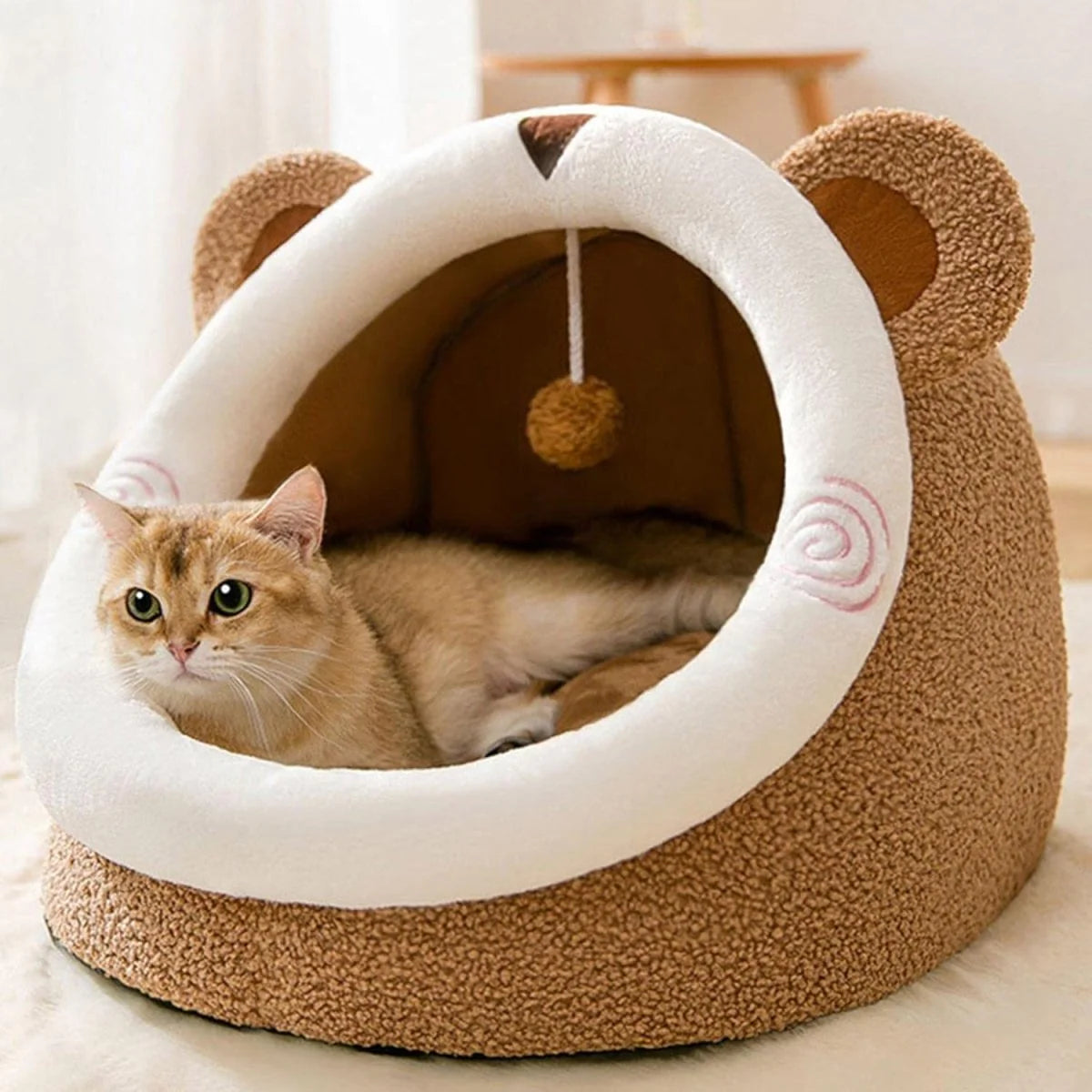 Whisker Nest - Cozy Enclosed Cat Bed