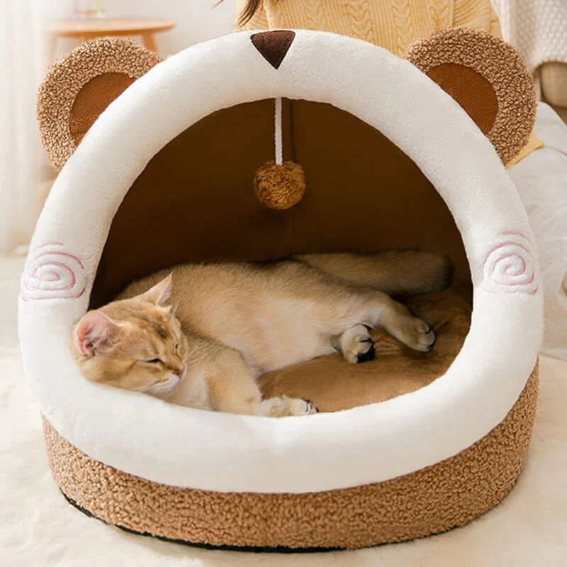 Whisker Nest - Cozy Enclosed Cat Bed