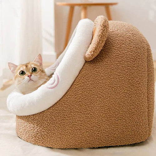 Whisker Nest - Cozy Enclosed Cat Bed