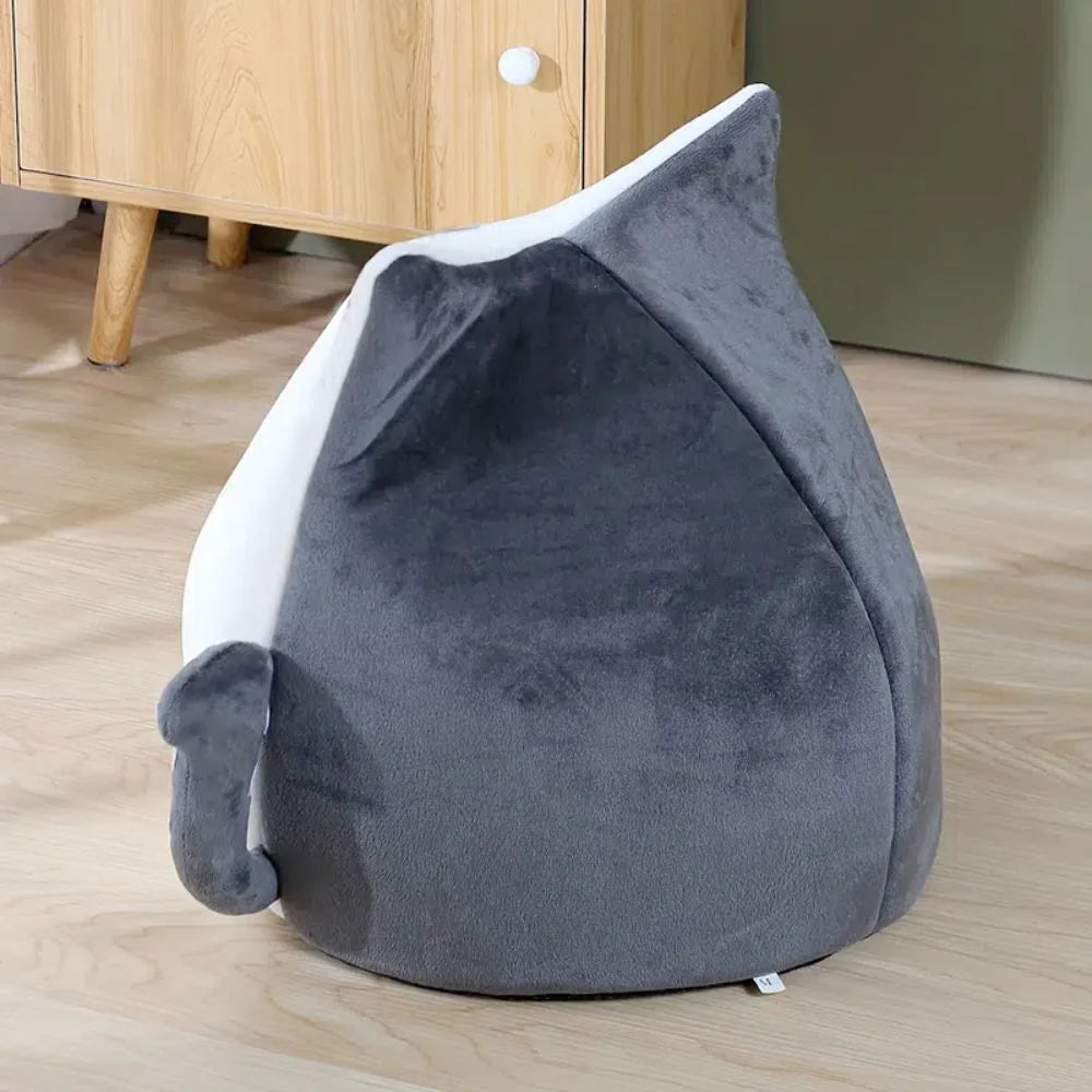 Purr Palace - Plush Enclosed Cat Hideaway Bed