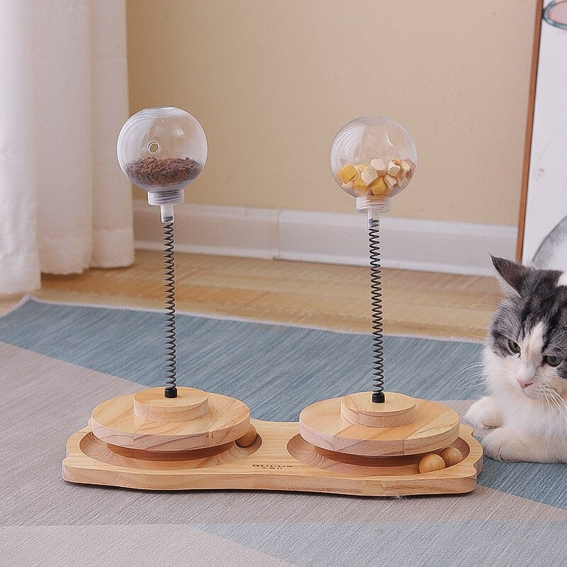 Paw Maze – Interactive Cat Treat Dispenser Toy for Indoor Play