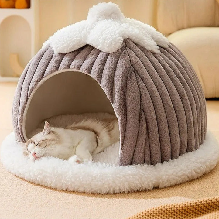 Snug Haven - Plush Cat & Dog Bed for Deep Sleep