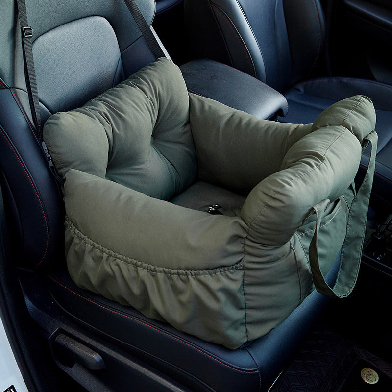 Cozy Ride - Multifunctional Pet Car Bed | Washable & Warm