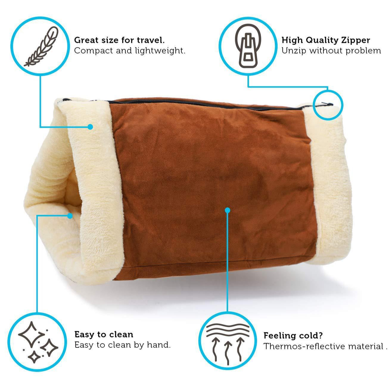 Purr Nest - 2 in 1 Warm Cat Bed & Tunnel with Heating