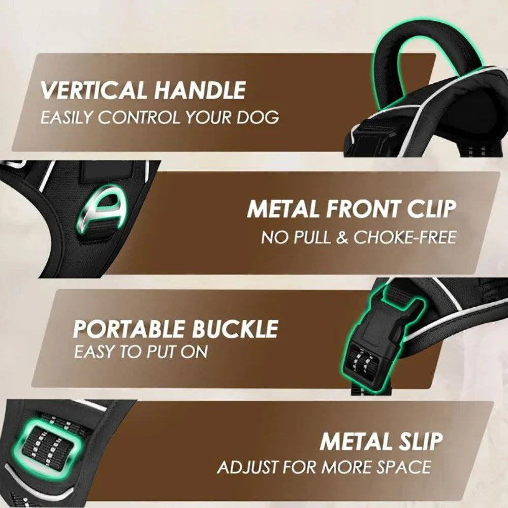 Control Ease - No Pull Dog Harness that Prevents Choking