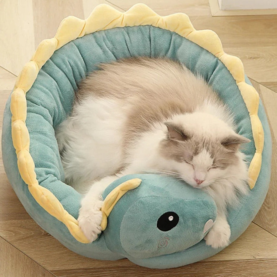 Cozy Cave - Plush Pet Bed with Animal Design