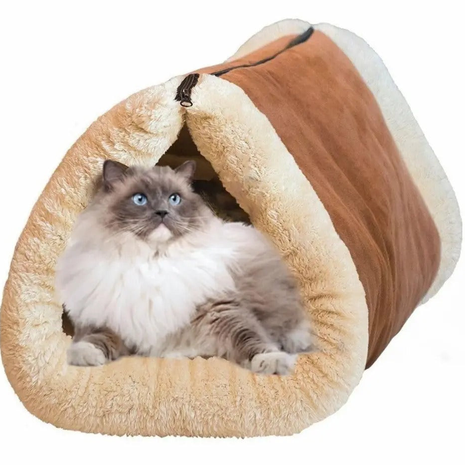 Cozy Cave - 2 in 1 Washable Cat Nest Bed