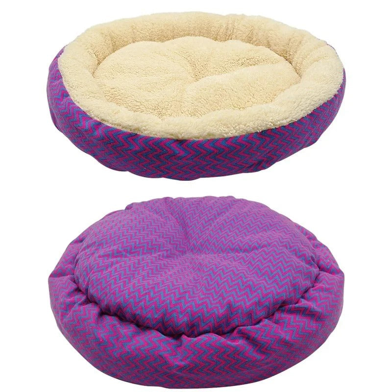 Cozy Cradle - Plush Round Pet Bed