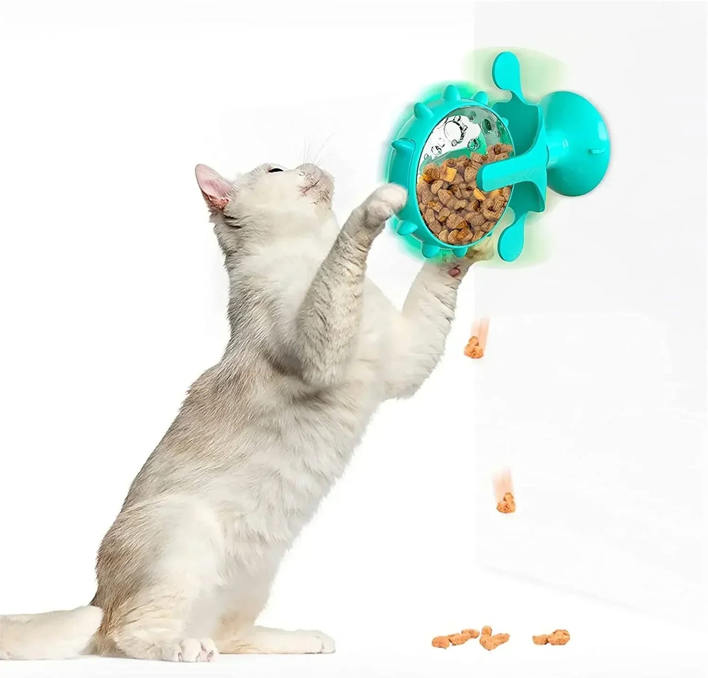 Treat Wheel - Interactive Feeding Wheel Cat Toy | Slow Feeder Toy