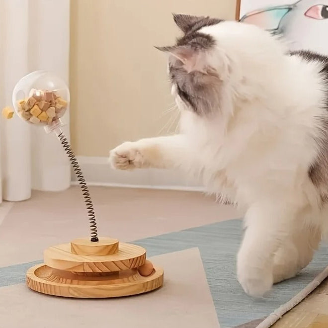 Paw Maze – Interactive Cat Treat Dispenser Toy for Indoor Play