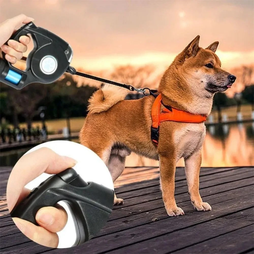 Glow Lead - LED Retractable Dog Leash