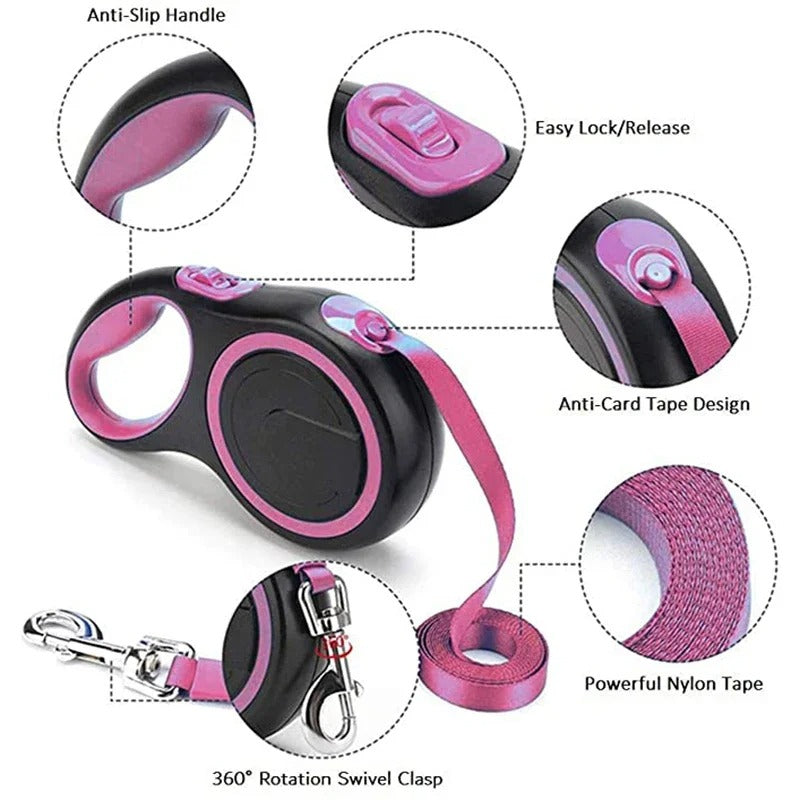 Swift Leash - Automatic Retractable Dog Leash | Anti Slip Handle