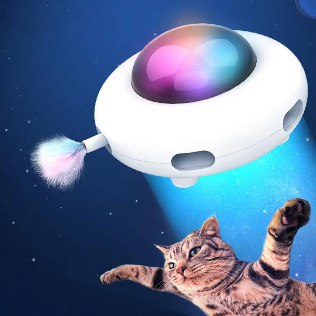 Feather Whirl - Automatic 360° Rotating Cat Toy | Interactive Toy