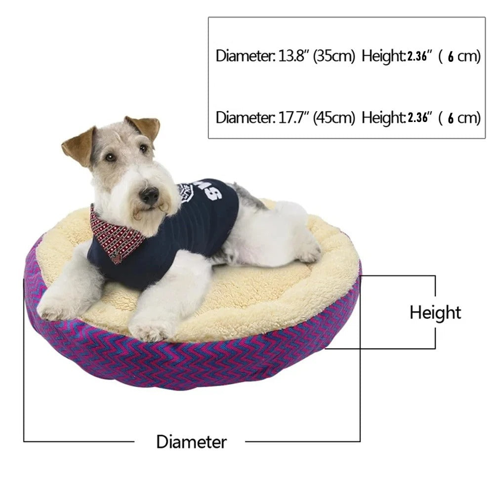 Cozy Cradle - Plush Round Pet Bed
