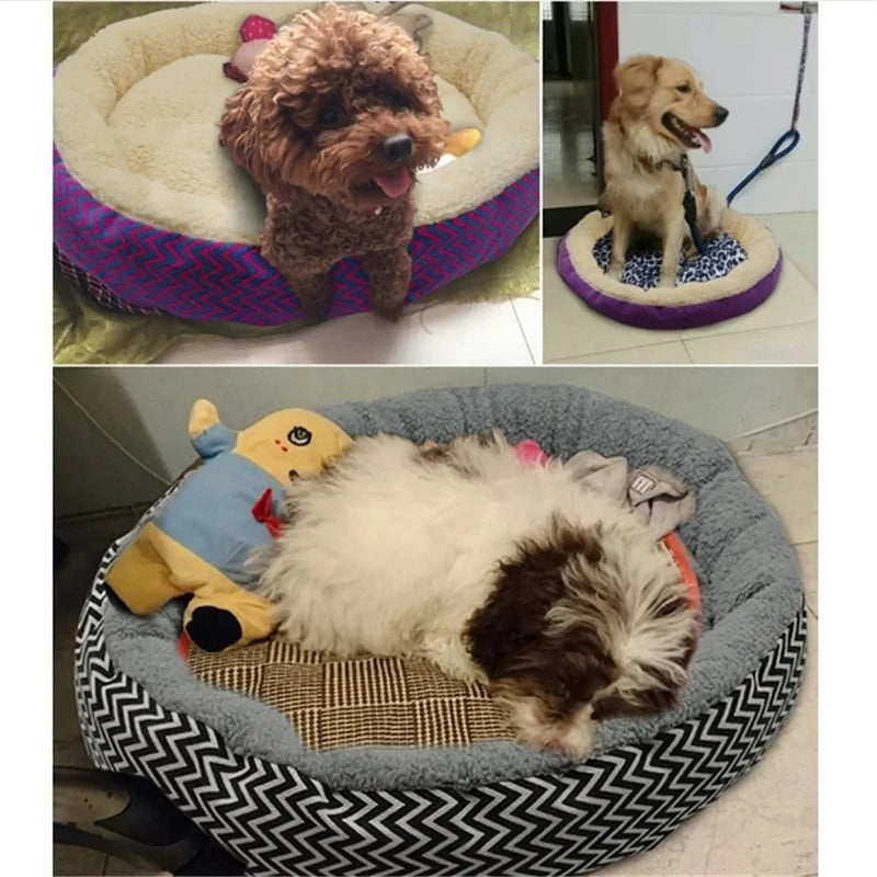 Cozy Cradle - Plush Round Pet Bed