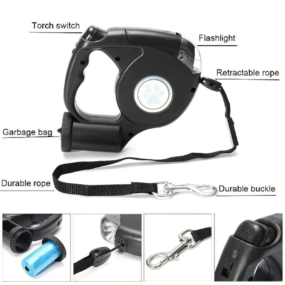 Glow Lead - LED Retractable Dog Leash
