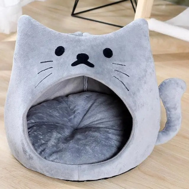 Purr Palace - Plush Enclosed Cat Hideaway Bed