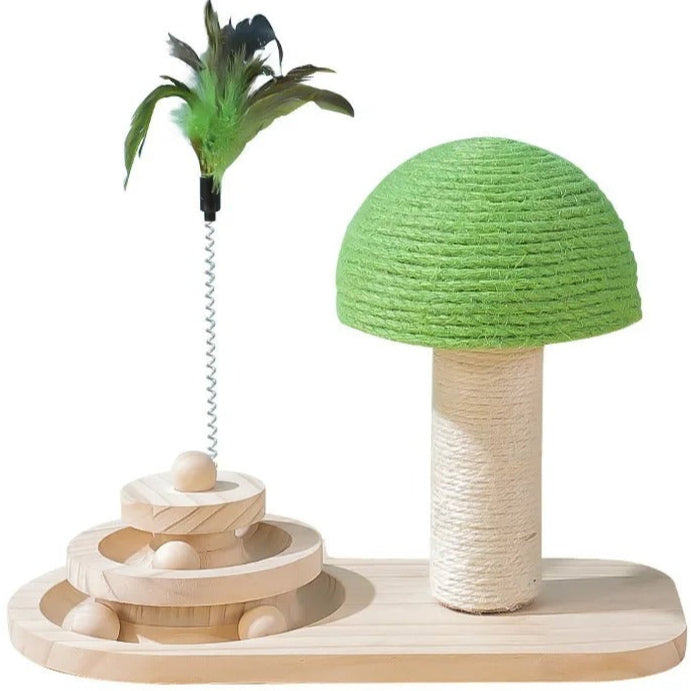 Paw Spin – Interactive Sisal Ball Turntable Cat Scratcher
