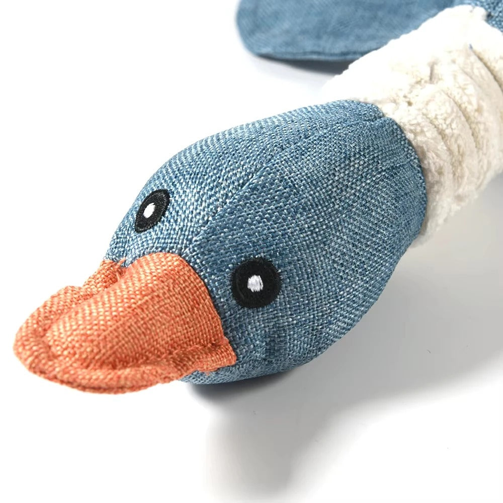 Wild Squeak – Plush Goose Squeaky Chew Toy for Dogs