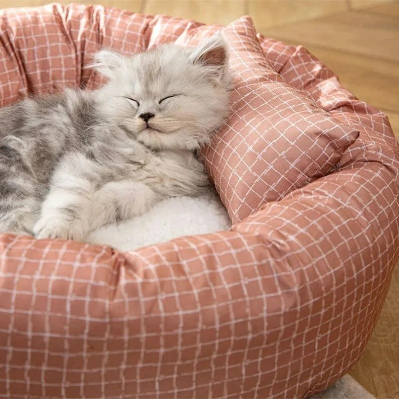 Cozy Circle - Comfy & Plush Pet Bed with Pillow