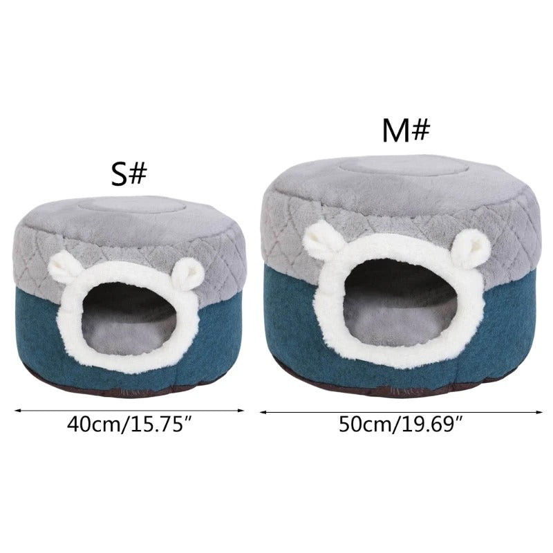 Nap Nest - 2 in 1 Cozy Enclosed Cat Bed