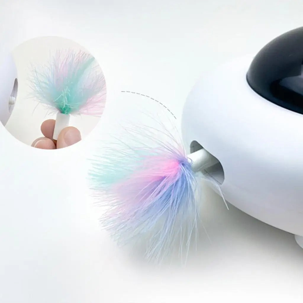 Feather Whirl - Automatic 360° Rotating Cat Toy | Interactive Toy