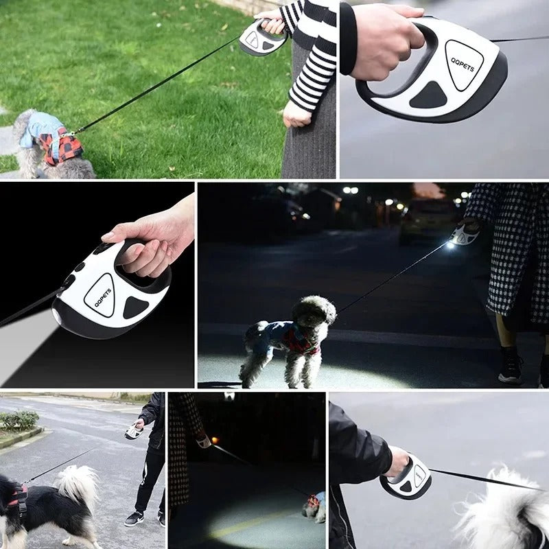 Lume Track - Retractable Explosion Proof Dog Leash with Flashlight