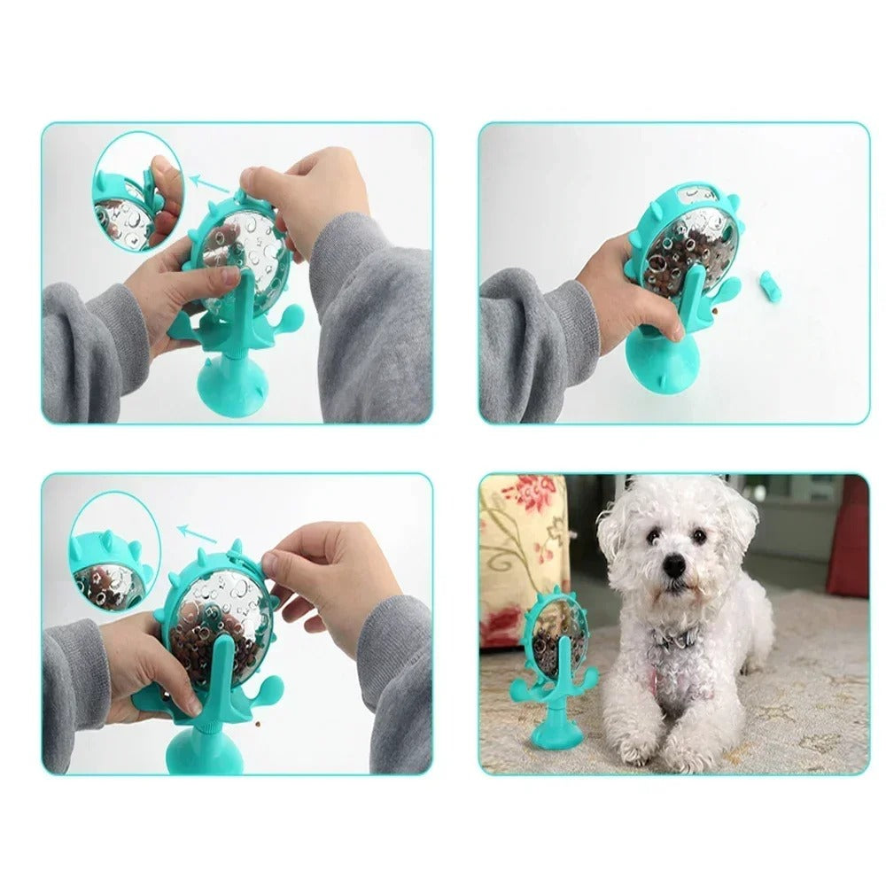 Treat Wheel - Interactive Feeding Wheel Cat Toy | Slow Feeder Toy