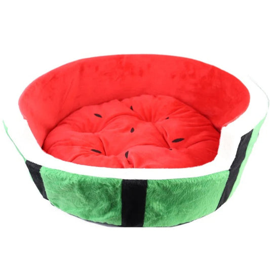 Melon Haven - Plush Watermelon Dog Bed