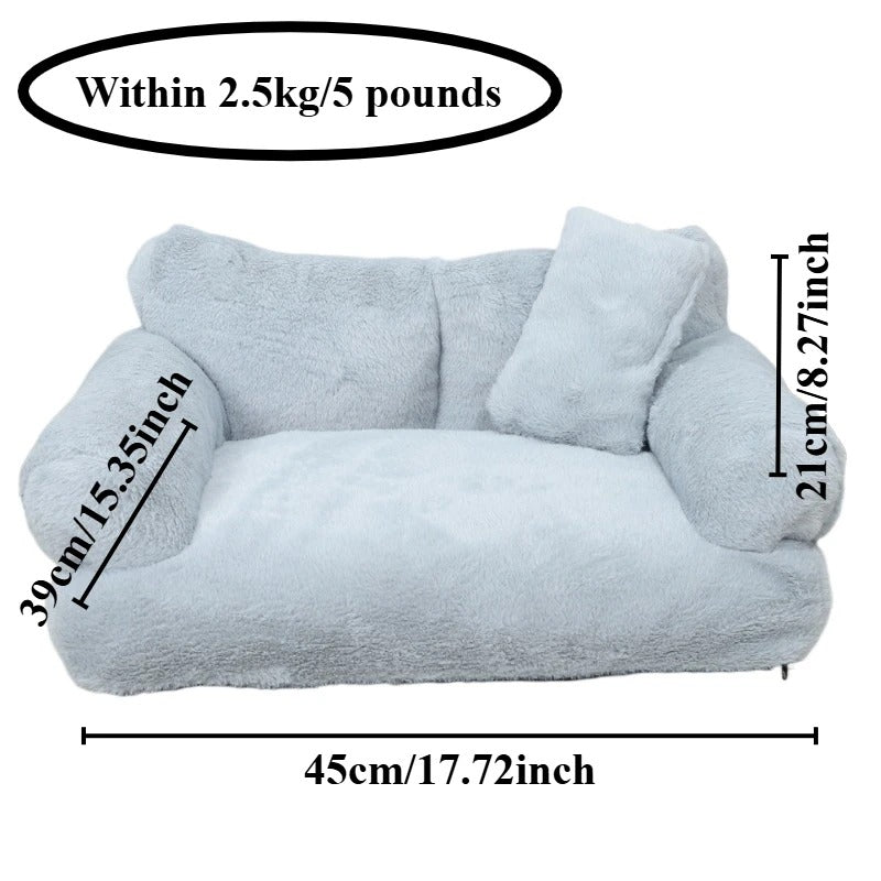 Fur Bliss - Plush & Calming Cat and Dog Bed