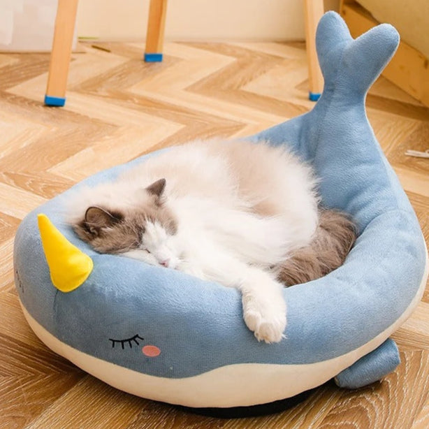 Cozy Cave - Plush Pet Bed with Animal Design