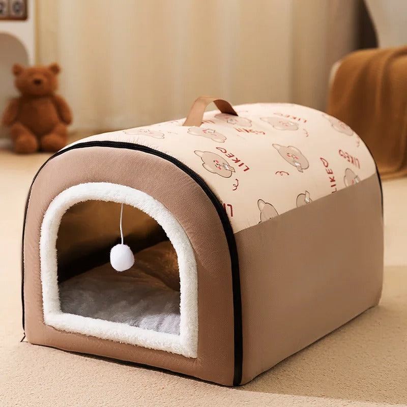 Cozy Hideaway - Enclosed Pet Bed Cave