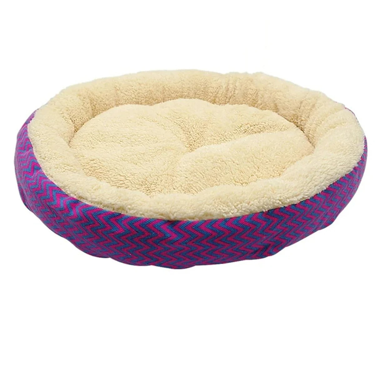 Cozy Cradle - Plush Round Pet Bed