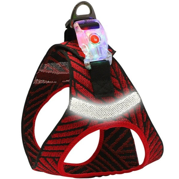 Glow Guard - Adjustable LED Reflective & Breathable Dog Harness