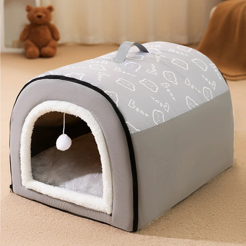 Cozy Hideaway - Enclosed Pet Bed Cave