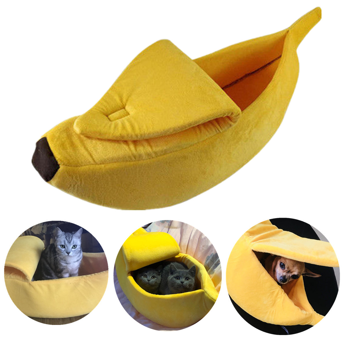 Banana Nest - Cozy Cat & Dog Bed