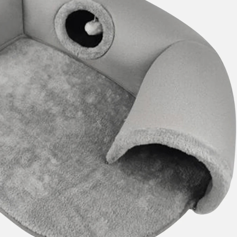 Whisker Tunnel - 3 in 1 Interactive Cat Tunnel Bed
