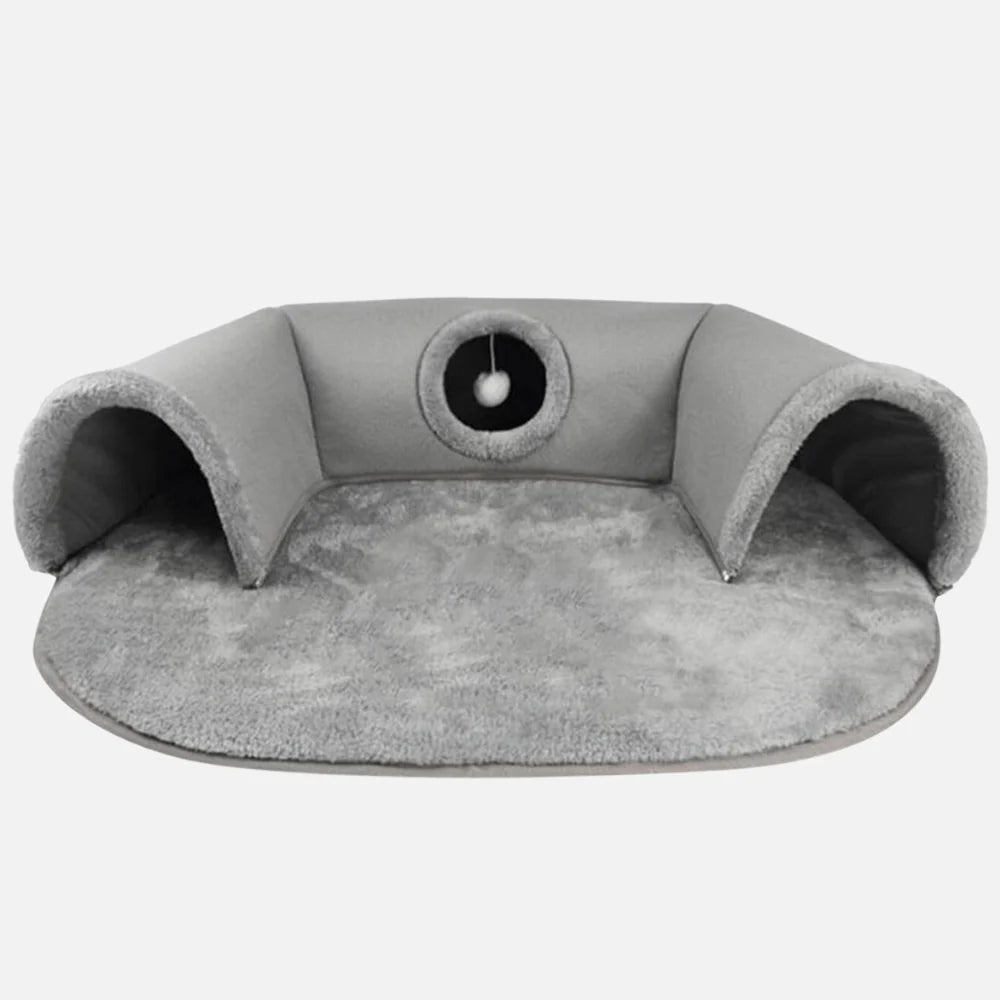 Whisker Tunnel - 3 in 1 Interactive Cat Tunnel Bed