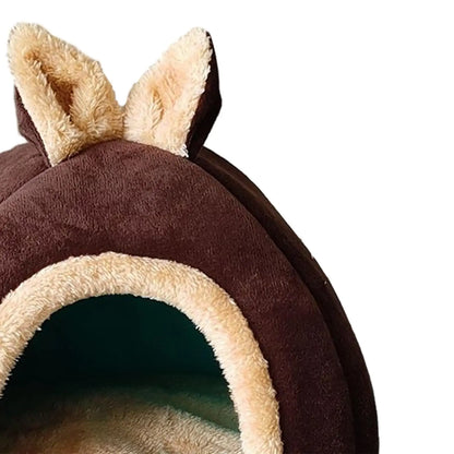 Snuggle Haven - Enclosed Pet Bed for Rabbits