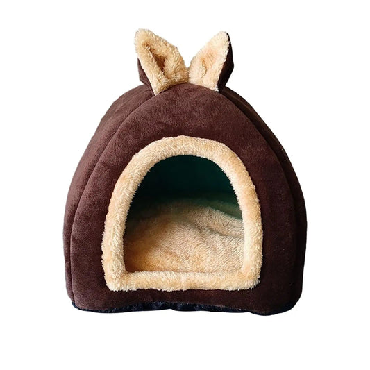 Snuggle Haven - Enclosed Pet Bed for Rabbits