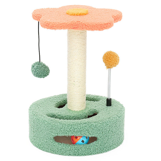 Flora Tower – 4 in 1 Cat Activity Tree with Scratching Posts & Toys